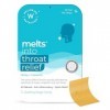 « Wellbeing Nutrition Melts Throat Relief – 30 bâtonnets de fusion – Miel + Curcuma – Soulage les maux de gorge et les rhumes