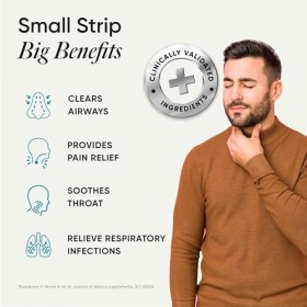 « Wellbeing Nutrition Melts Throat Relief – 30 bâtonnets de fusion – Miel + Curcuma – Soulage les maux de gorge et les rhumes