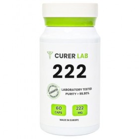 CURER LAB F-zole 222 mg | 60 capsules | 99,90% de pureté | Vérifié par un laboratoire indépendant