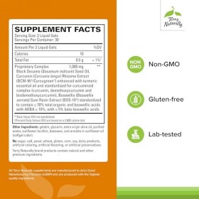 Terry Naturally Curamed Aiguë Pain Relief – 60 gels liquides – avec curcumine Bcm-95 et Boswellia – petit, facile à avaler, d