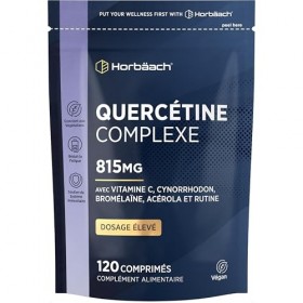 Quercetine Complex | 120 Gélules Vegan | Complément Alimentaire Avec Quercétine Bromelaine Vitamine C | Dose Èlevée | Quercet