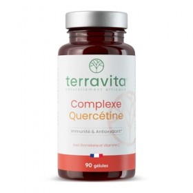 COMPLEXE QUERCÉTINE | Allergies et Immunité | 600 mg issus de Sophora Japonica | Avec Bromélaïne et Vitamine C | Flavonoïdes 