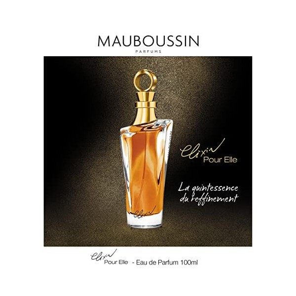 Mauboussin - Elixir Pour Elle 100ml - Eau de Parfum Femme - Senteur Orientale & Gourmande