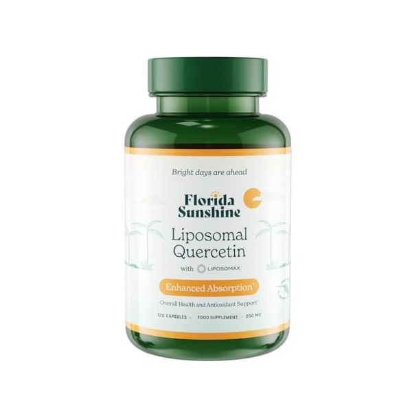Florida Sunshine Quercétine Liposomale - 120 Gélules 250mg | Soutien immunitaire | Antioxydant | Anti-inflammatoire | Soula