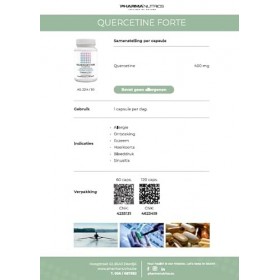 QUERCETINE FORTE 60 V-CAPS PHARMANUTRICS//QUERCETINE 400 MG- INFLAMMATION DALLERGIES//COMPLÉMENT ALIMENTAIRE
