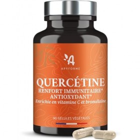 Apyforme - Quercetine Vitamine C et Bromelaïne - 90 Gélules - Fabriqué en France