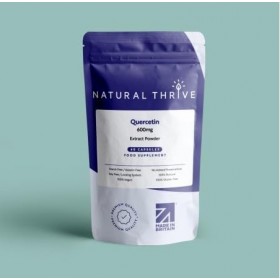 Natural Thrive Capsules en poudre dextrait de quercétine biologique 600 mg – Soulagement naturel des allergies et soutien im