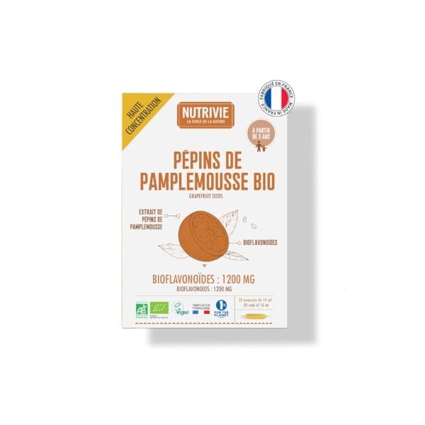 Ampoules Pépins de Pamplemousse Bio