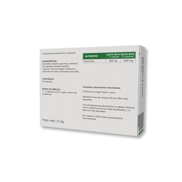 QUERCETINA CMB 30cap. – gélules qui facilitent la supplémentation quotidienne, boîte de 30 gélules, à prendre régulièrement s