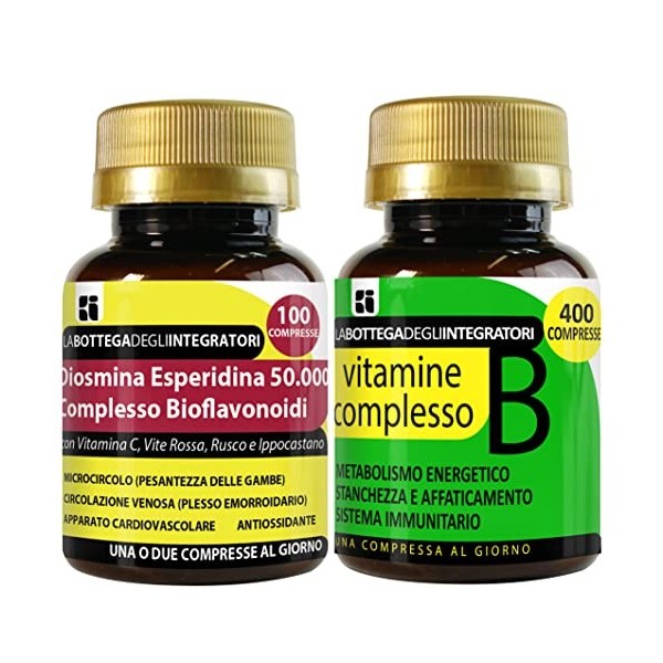 Coffret de compléments alimentaires : Antioxydants et Énergie pour la Circulation | Bioflavonoïdes de Diosmine et Hespéridine