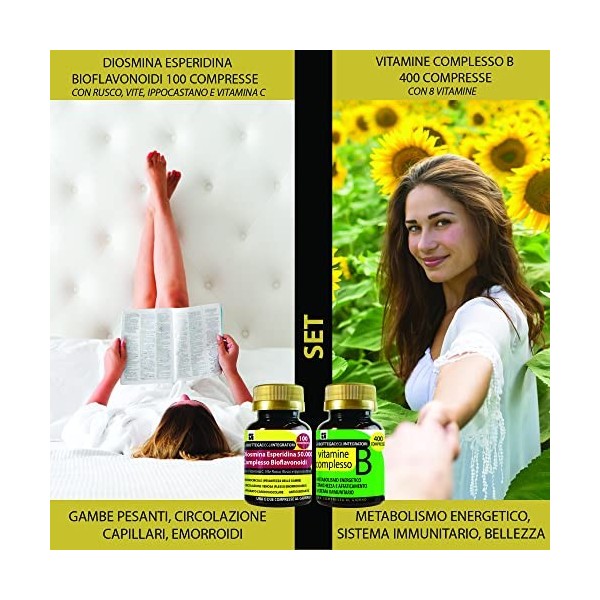 Coffret de compléments alimentaires : Antioxydants et Énergie pour la Circulation | Bioflavonoïdes de Diosmine et Hespéridine