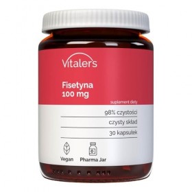 Vitalers Fisétine 100 mg - 30 Capsules, Vegan, 1 mois de supplémentation, Sans conservateur, Composition pure Flavonoïdes