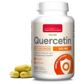 Quercétine végétalienne 500 mg par portion, 200 gélules
