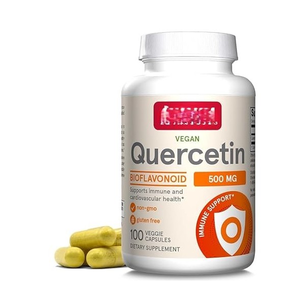 Quercétine végétalienne 500 mg par portion, 100 gélules