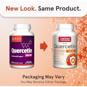 Quercétine végétalienne 500 mg par portion, 100 gélules