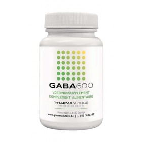 GABA 600 120 V-CAPS PHARMANUTRICS //NATUURLIJKE NEUROTRANSMITTER- ANGST- STRESS- ZENUWSTELSEL//VOEDINGSSUPPLEMENT//MADE IN BE