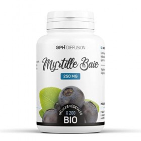 Baie de Myrtille Bio -250mg - 200 gélules végétales