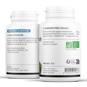 Baie de Myrtille Bio -250mg - 200 gélules végétales