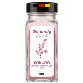 Gummily Sakura Poudre Prunus serrulata – Riche en anthocyanes et flavonoïdes – Haute biodisponibilité – Riche en fibres vég