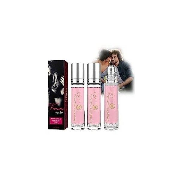 3Pcs Venom Love Cologne, Phéromones Desire,Parfum à Bille,Lure Pheromone Perfume,Huile De Parfum Infusée Phéromones, Venom Lo