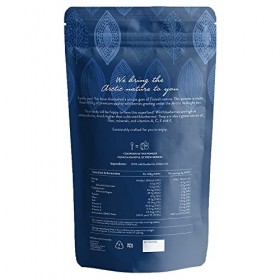 Arctic Flavors Poudre de myrtille sauvage, lyophilisée, riche en antioxydants, entièrement naturelle, myrtilles entières prov