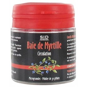 S.I.D Nutrition Circulation Baie de Myrtille 30 Gélules Myrtille et bleuet