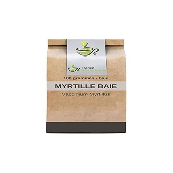 Tisane Myrtille Airelle baie entière 100 GRS. Myrtille et bleuet