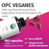 OPC extrait de pépins de raisin - 1250 mg dextrait et 1000 mg dOPC par dose quotidienne - 200 gélules haute concentration p