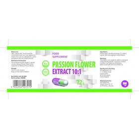 Hepatica Extrait de fleur de la passion Passiflora Incarnata 10:1 | 5 000 mg équivalent | 120 capsules végétaliennes | Sout