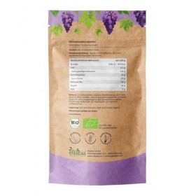 Farine de pépins de raisin bio OPC 500 g extrait de pépins de raisin poudre de qualité alimentaire crue de qualité supérieure...