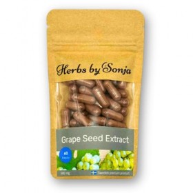 Extrait de pépins de raisin 500 mg – 60 capsules | 95% proanthocyanidines | Antioxydant naturel puissant pour soutenir la san