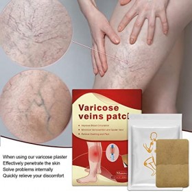 Facynde Lot de 12 pansements pour les jambes - Pâte de circulation sanguine dans les jambes pour hommes et femmes - Le traite