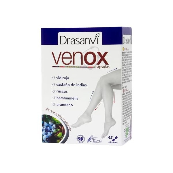 VENOX Complément alimentaire - 45 Capsules, couleur noire