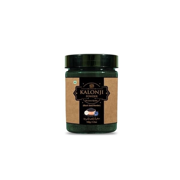 AL MASNOON Kalonji Poudre de graines | Poudre de graines noires – Lot de 1 pièce 100 g 100 % pure et naturelle