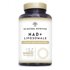 NAD+ Trans Resveratrol 1100 mg. Formule Liposomale avec Nicotinamide Riboside, Niacine et Vitamine E. Boost Métabolisme, Anti...