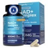 Longevity Driven - NAD+ 500 mg, Anti-âge, Réduit la Fatigue et Améliore le Métabolisme, Resvératrol, Urolithine A, Niacine, 6
