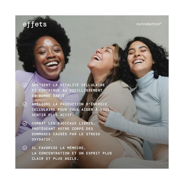 Trans Resveratrol 1000 mg avec NAD+ 50 mg | NAD Resveratrol | Anti-Âge, Vitalité Cellulaire, Bien-Être Cognitif, Activateur d