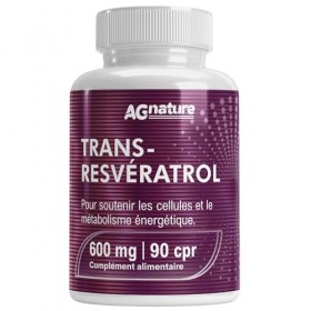 Trans-Resvératrol 600 mg Antioxydant Pur – 90 Comprimés avec NAD, Quercétine, Pipérine, Acide Alpha-Lipoïque et Astragale