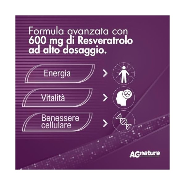 Trans-Resvératrol 600 mg Antioxydant Pur – 90 Comprimés avec NAD, Quercétine, Pipérine, Acide Alpha-Lipoïque et Astragale