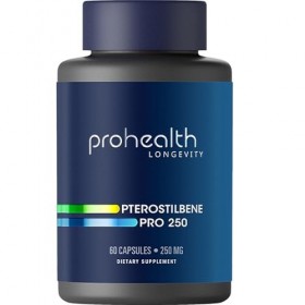 Pterostilbene Supplement 250mg, 60 Capsules | Clinically Proven, Third-Party Tested Antioxidant for Heart & Brain Health | 