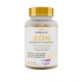 EON Longevity Complex–Complément anti-âge avancé à13 ingrédients actifs | NMNH UTHPEAK®, Spermidine, Ergothionine, Resvératro...