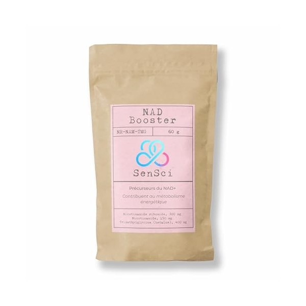 NAD+ Booster 60 jours | Nicotinamide Riboside NR + Nicotinamide + TMG | Énergie cellulaire & vitalité | Formulé par expert sc