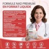 Windboss Liquide à Haute Puissance NAD+ 1000mg, NRHM ULTRA RENFORCÉ & PHYTOSOME DE QUERCÉTINE, TRANS-RESVÉRATROL– Stimule lÉ