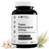 Trans-Resveratrol 500 mg. 90 gélules végétaliennes pour 3 mois de traitement. Avec Nicotinamide et Pipérine. Extrait Naturel 