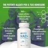 NAD Complément à base de Nicotinamide Pure 90 Gélules 1000 mg – Complexe Anti-Âge et Anti-Fatigue avec Niacine, Trans-Resvéra