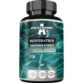 Resveratrol High Dose 400 mg - 60 gélules végétaliennes - 2 mois dapprovisionnement - 98% Trans-Resveratrol de lextrait de 