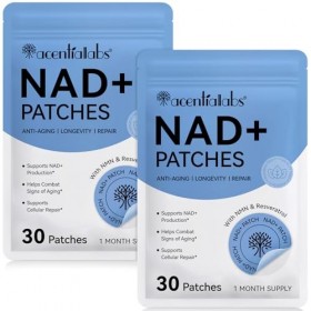 Patchs NAD pour homme et femme, patch NAD+ pour énergie et vieillissement sain, patchs NAD Plus Advanced Total Recovery Patch
