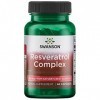 Swanson, Resveratrol Complex, 180mg, 60 Capsules, Haute Dosé, Sans Soja, Sans Gluten, Sans OGM