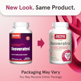 Jarrow Formulas Resveratrol, Supports Cardiovascular Function, 100 mg, 120 Veggie Caps