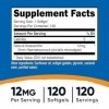 Nutricost Astaxanthine 12mg, sans OGM et sans gluten, 120 gélules approvisionnement de 4 mois 